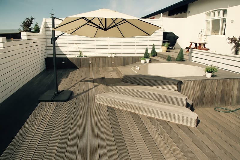 Trädgårdsparasoll Miami fribärande Ø3,5 m - sand - Utemöbler - Solskydd - Parasoll - Hängparasoll