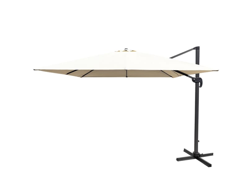 Uteparasoll Miami fristående 3x3 m - sand - Utemöbler - Solskydd - Parasoll - Hängparasoll