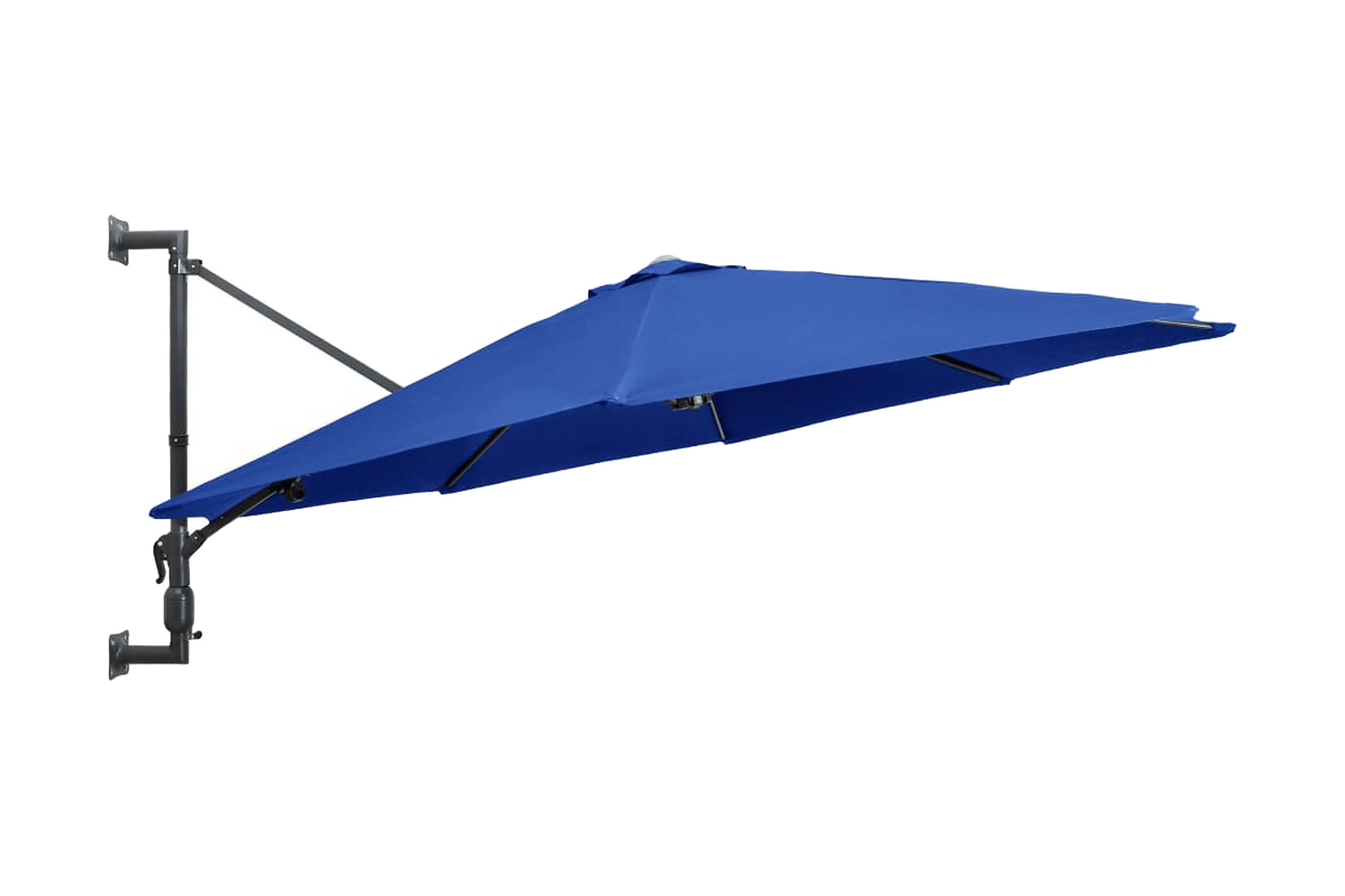 Väggmonterat parasoll med metallstång 300 cm blue – Blå