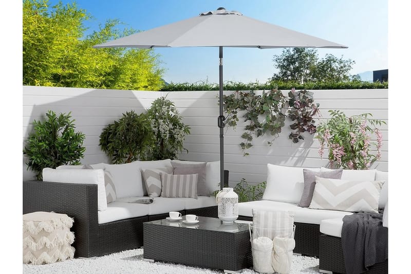 Varese Ii Parasoll 230 cm - Ljusgrå - Utemöbler - Solskydd - Parasoll