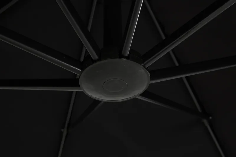 Vienna Lyx Parasoll 3,5 m - Svart - Utemöbler - Solskydd - Parasoll - Hängparasoll