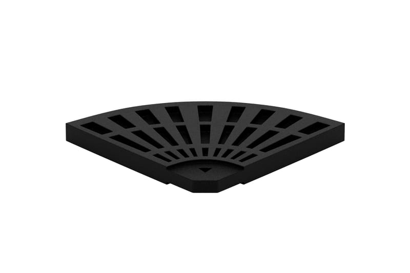 Vienna Parasollfot i betong, Svart