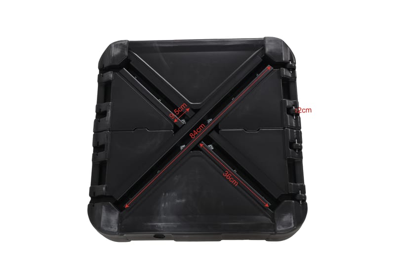 Vienna Parasollfot 84x84 cm vatten fyll för korsfot - Svart - Utemöbler - Solskydd - Parasoll - Parasollfot