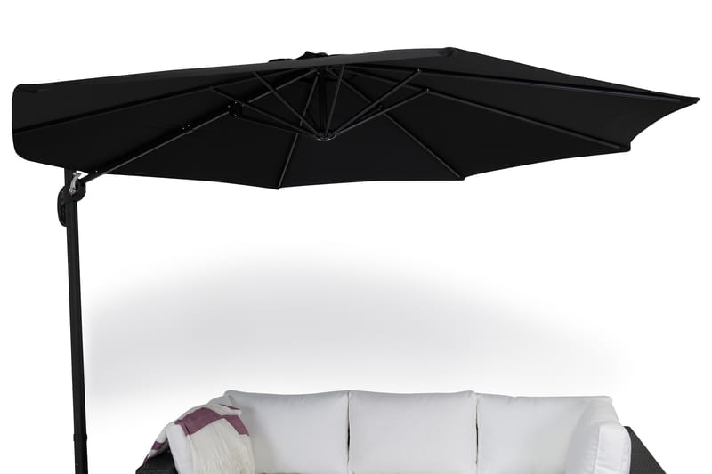 Vienna Parasoll 300 cm - Grå/svart - Utemöbler - Solskydd - Parasoll - Hängparasoll