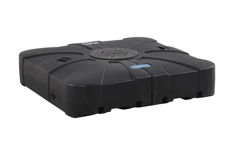 Vienna Parasollfot 84x84 cm vatten fyll för korsfot - Svart - Utemöbler - Solskydd - Parasoll - Parasollfot