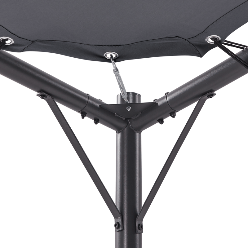 Paviljong Aventine 300 cm Stål - Grå/Svart - Utemöbler - Solskydd - Pergola