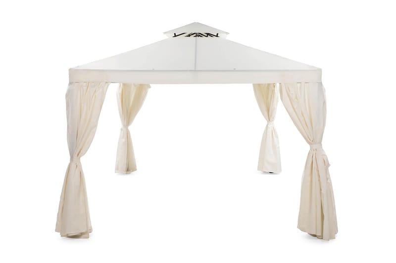 Bermuda komplett paviljong inkl tak och väggar 3x3m - Offwhite - Utemöbler - Solskydd - Paviljonger - Komplett paviljong