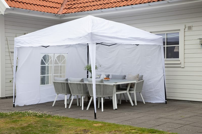 Easy Up Paviljong 295x295 cm - Vit - Utemöbler - Solskydd - Paviljonger - Komplett paviljong