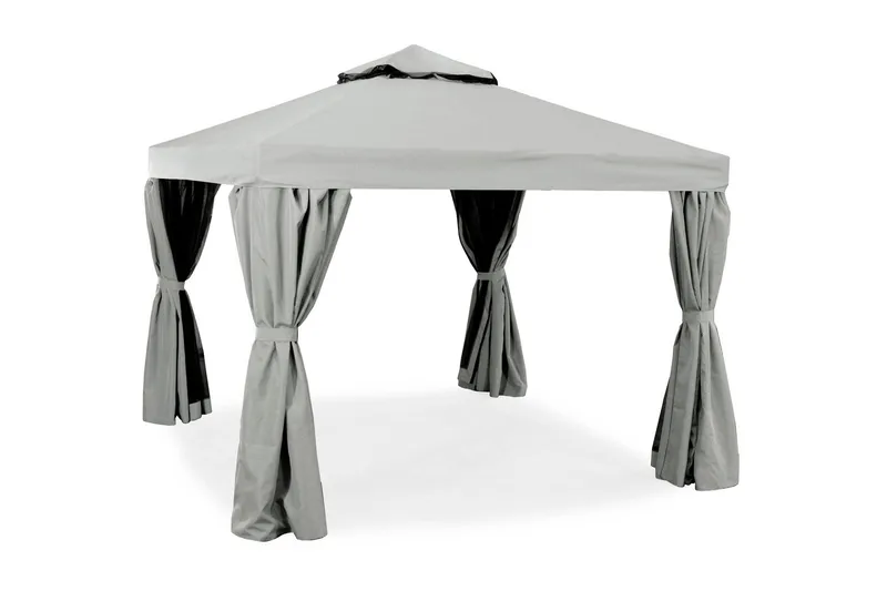 Hillerstorp Luxor Paviljong 300x300 cm Grå - Hillerstorp - Utemöbler - Solskydd - Paviljonger - Komplett paviljong