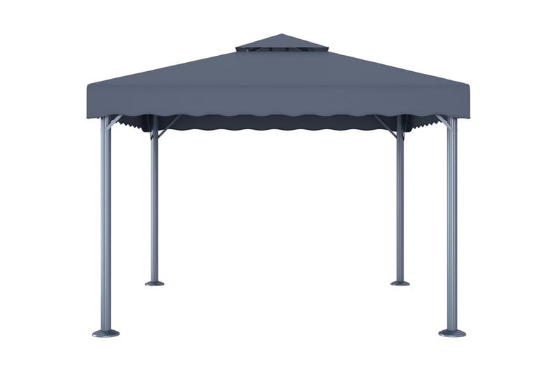 Paviljong 300x300 cm antracit aluminium - Antracit - Utemöbler - Solskydd - Paviljonger - Komplett paviljong