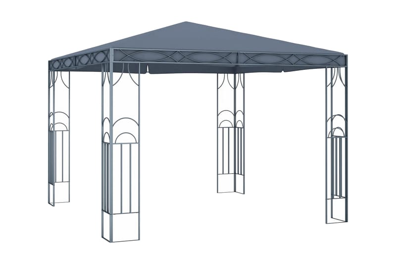 Paviljong 300x300 cm antracit - Grå - Komplett paviljong