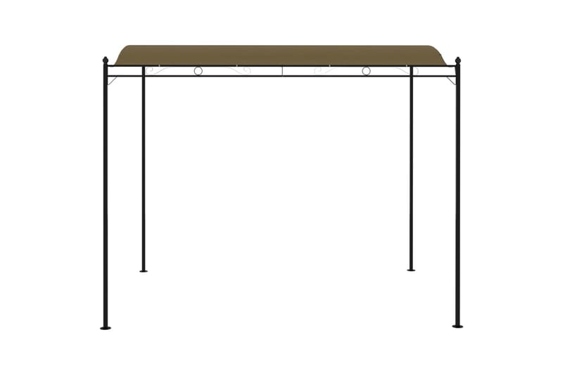 Paviljong 3x2,5 m taupe 180 g/m² - Brun - Utemöbler - Solskydd - Paviljonger - Komplett paviljong