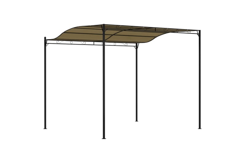 Paviljong 3x2,5 m taupe 180 g/m² - Brun - Utemöbler - Solskydd - Paviljonger - Komplett paviljong