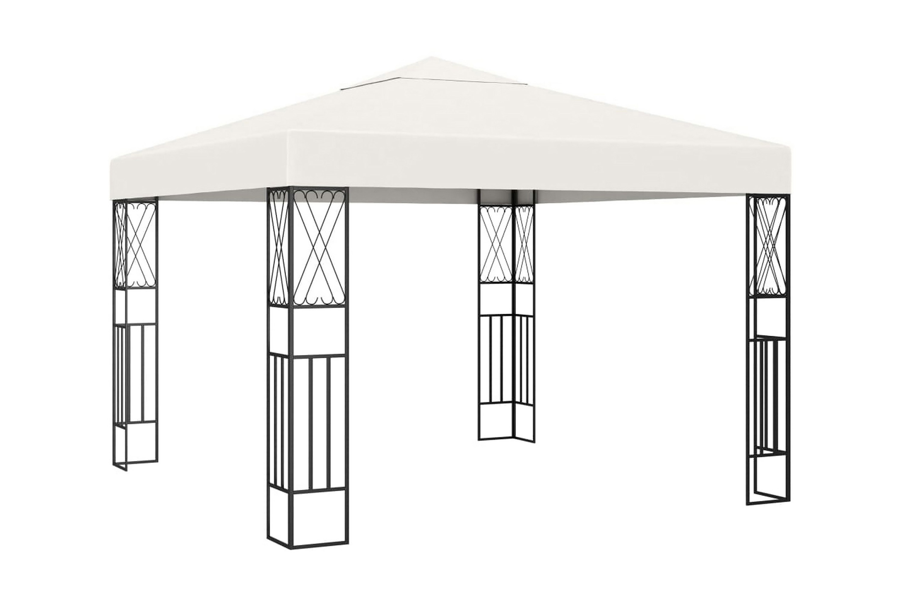 Be Basic Paviljong 3×3 m gräddvit tyg – Vit