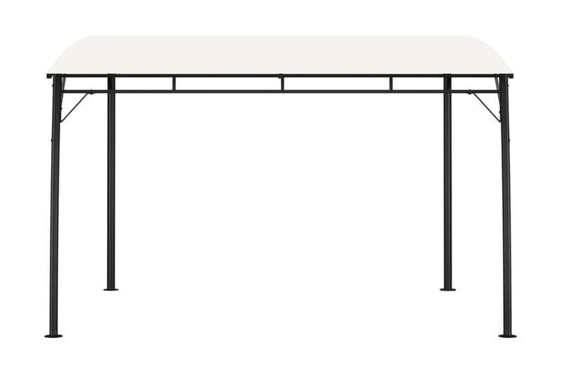 Paviljong 3x3x2,55 m gräddvit - Vit - Komplett paviljong