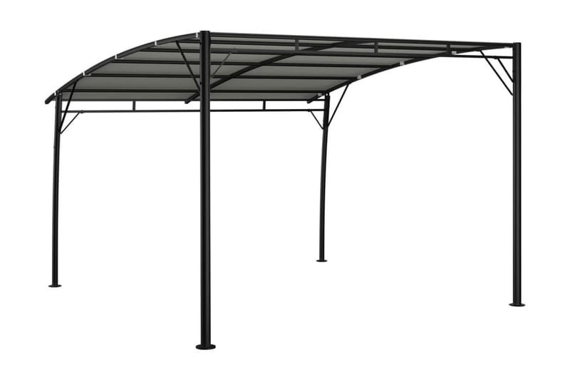 Paviljong 3x3x2,55 m gräddvit - Vit - Utemöbler - Solskydd - Paviljonger - Komplett paviljong