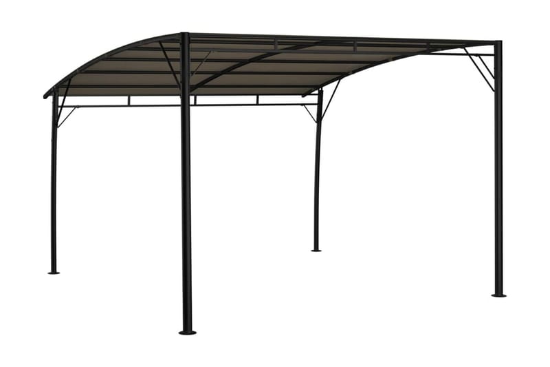 Paviljong 3x3x2,55 m taupe - Brun - Utemöbler - Solskydd - Paviljonger - Komplett paviljong