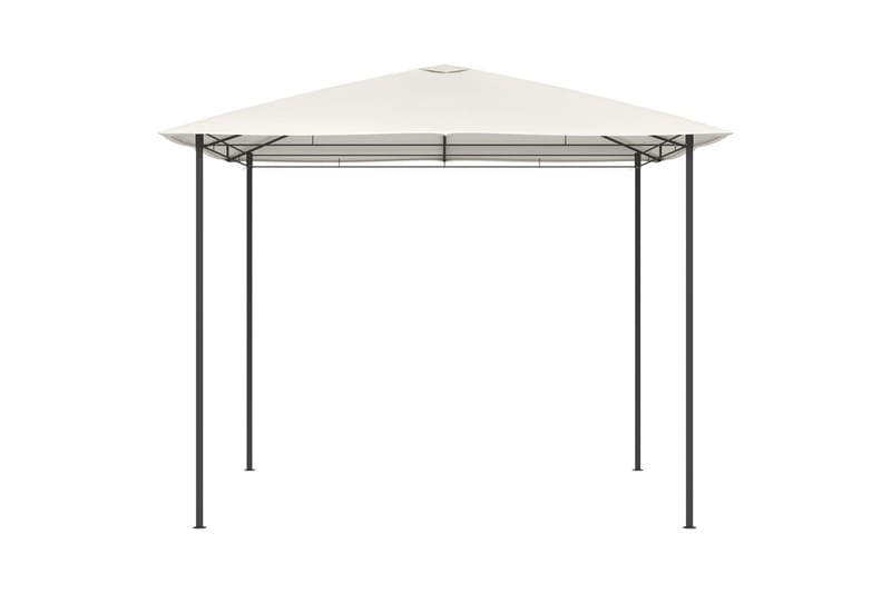 Paviljong 3x3x2,6 m gräddvit 160 g/m² - Vit - Utemöbler - Solskydd - Paviljonger - Komplett paviljong