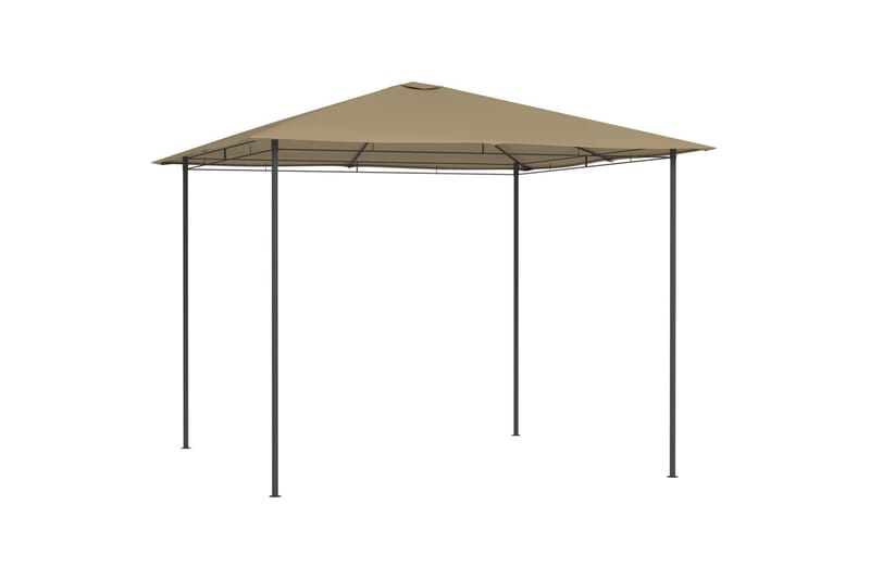 Paviljong 3x3x2,6 m taupe 160 g/m² - Brun - Utemöbler - Solskydd - Paviljonger - Komplett paviljong