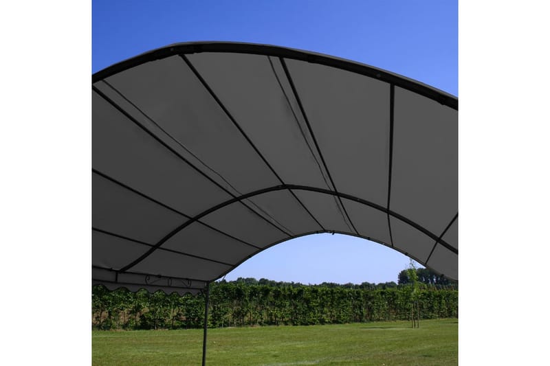 Paviljong 3x4 m antracit - Grå - Utemöbler - Solskydd - Paviljonger - Komplett paviljong