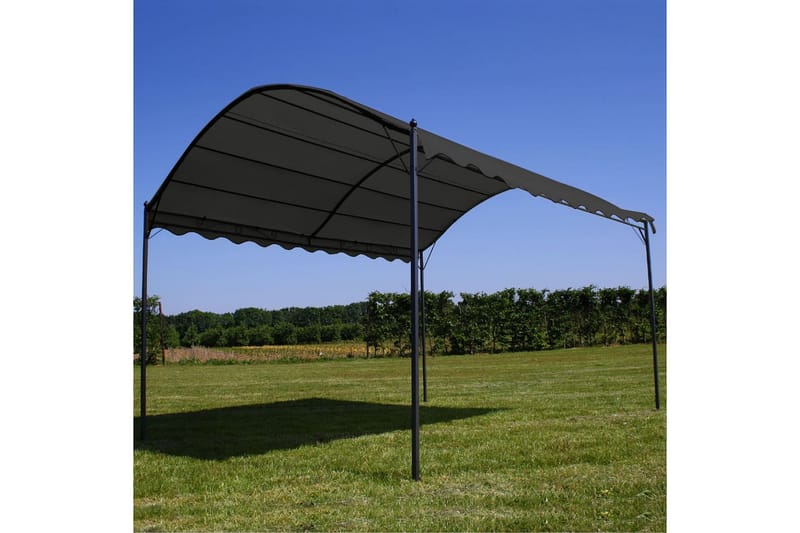 Paviljong 3x4 m antracit - Grå - Utemöbler - Solskydd - Paviljonger - Komplett paviljong