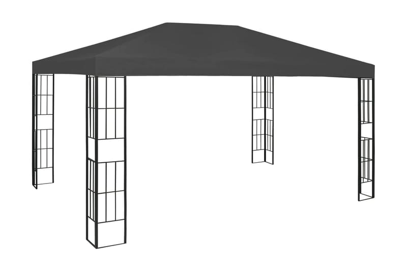 Paviljong 3x4 m antracit - Grå - Komplett paviljong