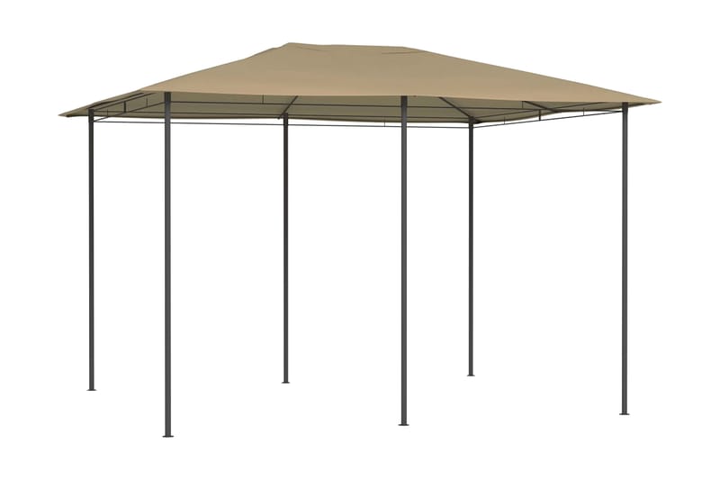 Paviljong 3x4x2,6 m taupe 160 g/m² - Brun - Utemöbler - Solskydd - Paviljonger - Komplett paviljong
