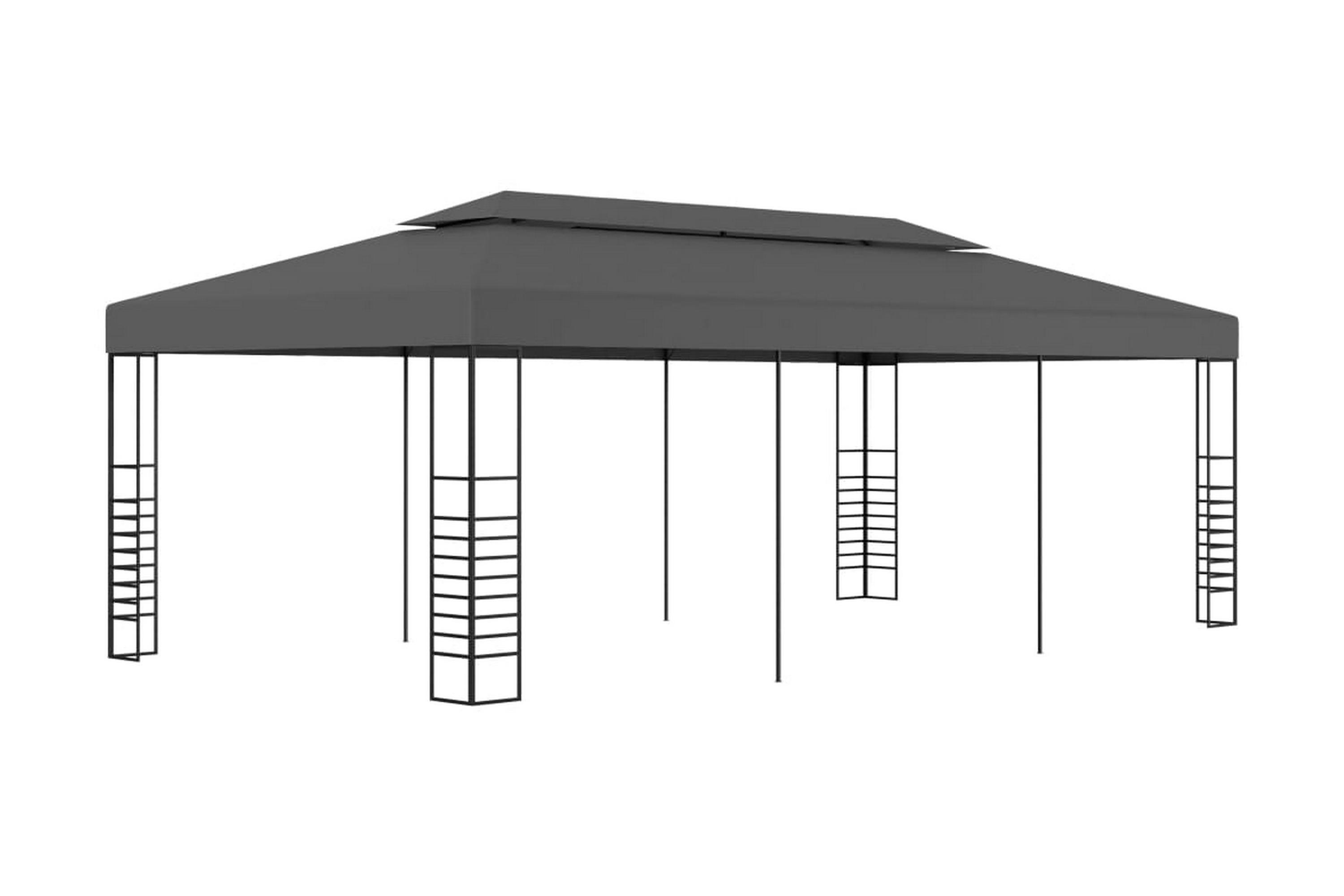 Be Basic Paviljong 3×6 m antracit – Grå