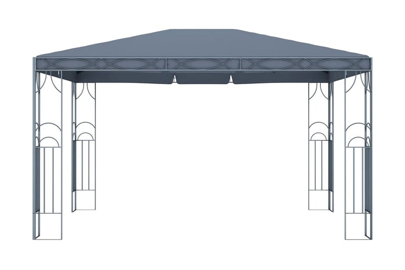 Paviljong 400x300 cm antracit - Grå - Utemöbler - Solskydd - Paviljonger - Komplett paviljong