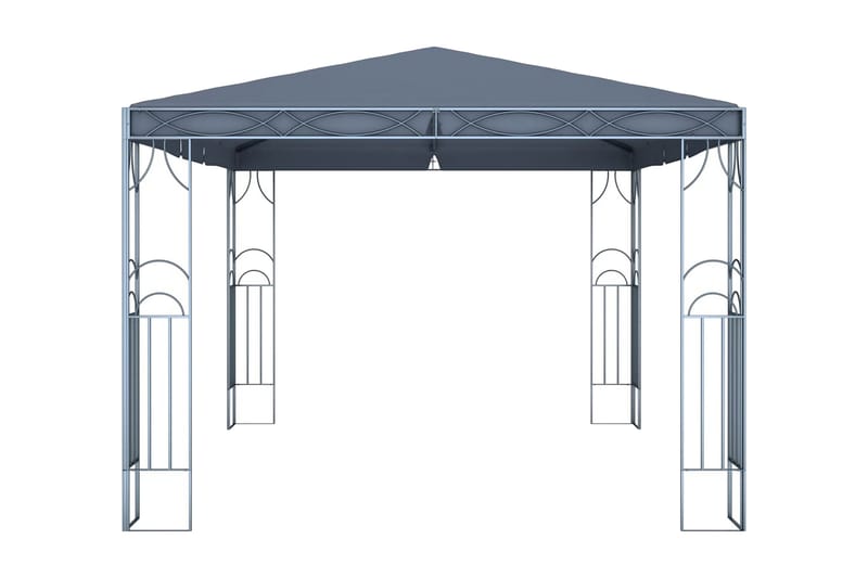Paviljong 400x300 cm antracit - Grå - Utemöbler - Solskydd - Paviljonger - Komplett paviljong