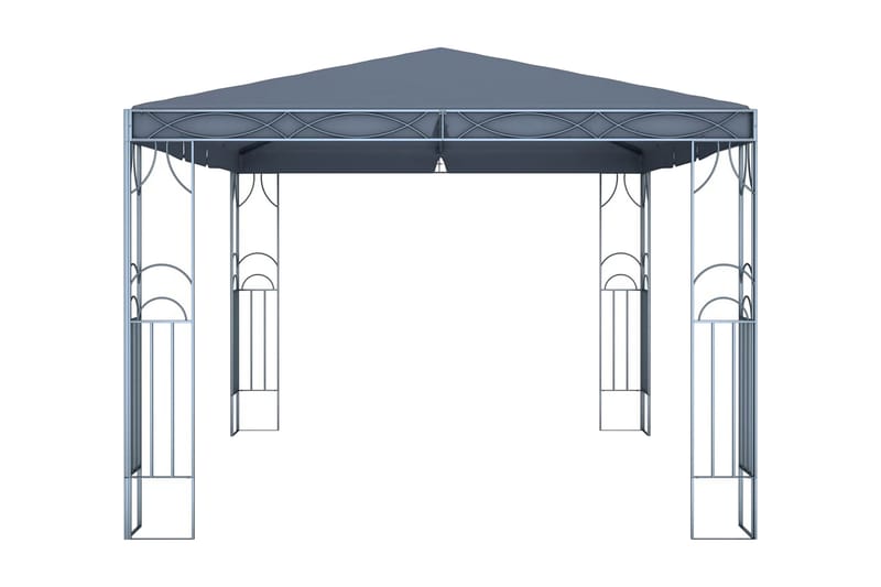 Paviljong 400x300 cm antracit - Grå - Komplett paviljong