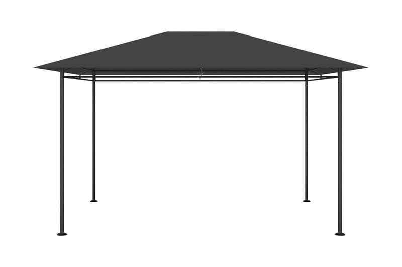Paviljong 4x3x2,7 m antracit 180 g/m² - Grå - Utemöbler - Solskydd - Paviljonger - Komplett paviljong