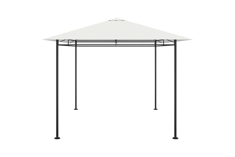 Paviljong 4x3x2,7 m gräddvit 180 g/m² - Vit - Utemöbler - Solskydd - Paviljonger - Komplett paviljong