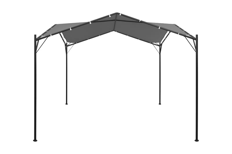 Paviljong 4x4 m antracit - Grå - Komplett paviljong