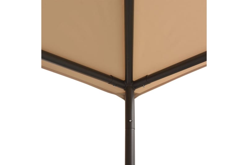 Paviljong 4x4 m stål beige - Beige - Utemöbler - Solskydd - Paviljonger - Komplett paviljong