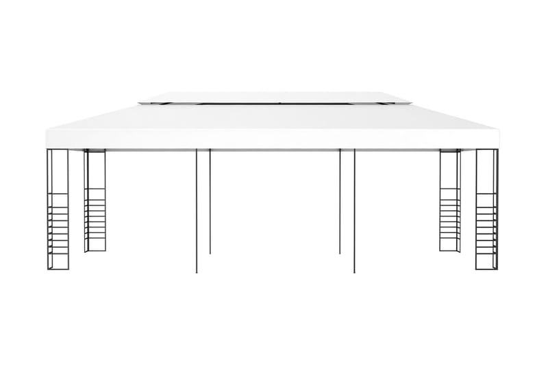 Paviljong 6x3 m vit - Vit - Komplett paviljong