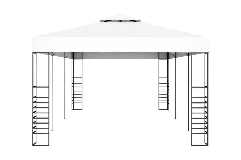 Paviljong 6x3 m vit - Vit - Komplett paviljong