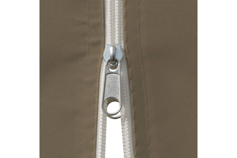 Paviljong med draperier 4x3 m taupe 180 g/m² - Brun - Utemöbler - Solskydd - Paviljonger - Komplett paviljong