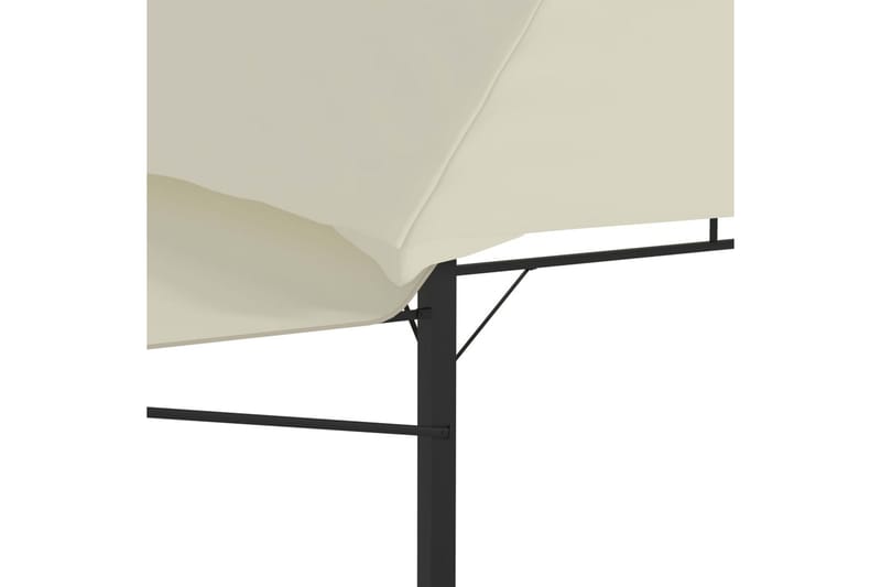 Paviljong med förlängda tak 3x3x2,75 m gräddvit 180 g/m² - Vit - Utemöbler - Solskydd - Paviljonger - Komplett paviljong