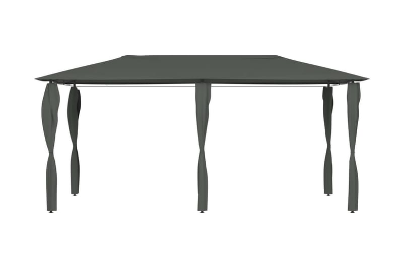 Paviljong med stolpar 3x6x2,6 m antracit 160 g/m² - Grå - Utemöbler - Solskydd - Paviljonger - Komplett paviljong