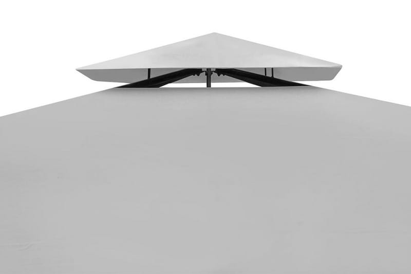 Paviljong med tak 3x4 m gräddvit - Vit - Utemöbler - Solskydd - Paviljonger - Komplett paviljong