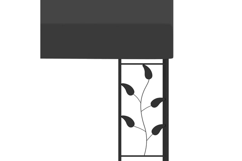 Väggmonterad paviljong 4x3x2,5 m antracit - Antracit - Utemöbler - Solskydd - Paviljonger - Komplett paviljong