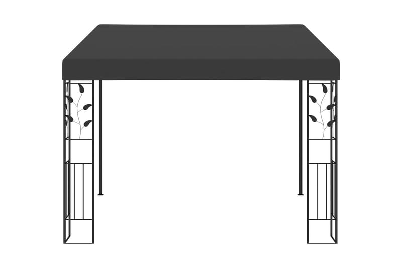 Väggmonterad paviljong 3x3x2,5 m antracit - Grå - Utemöbler - Solskydd - Paviljonger - Komplett paviljong