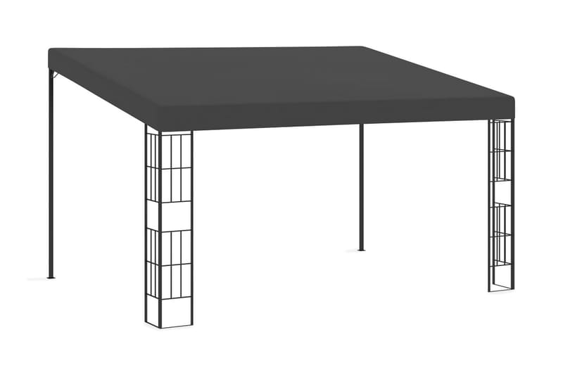 Väggmonterad paviljong 3x4 m antracit tyg - Antracit - Utemöbler - Solskydd - Paviljonger - Komplett paviljong