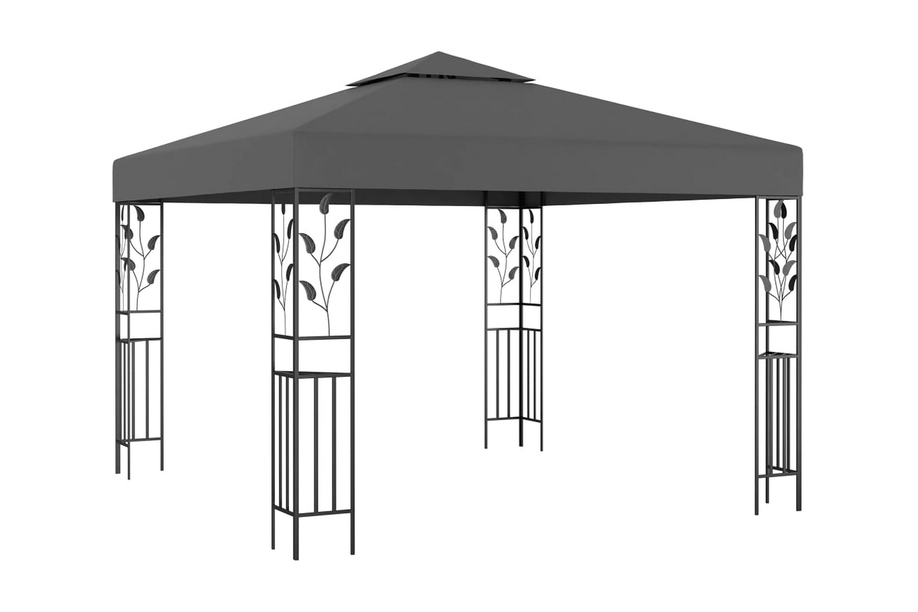 Be Basic Paviljong 3×3 m antracit – Grå
