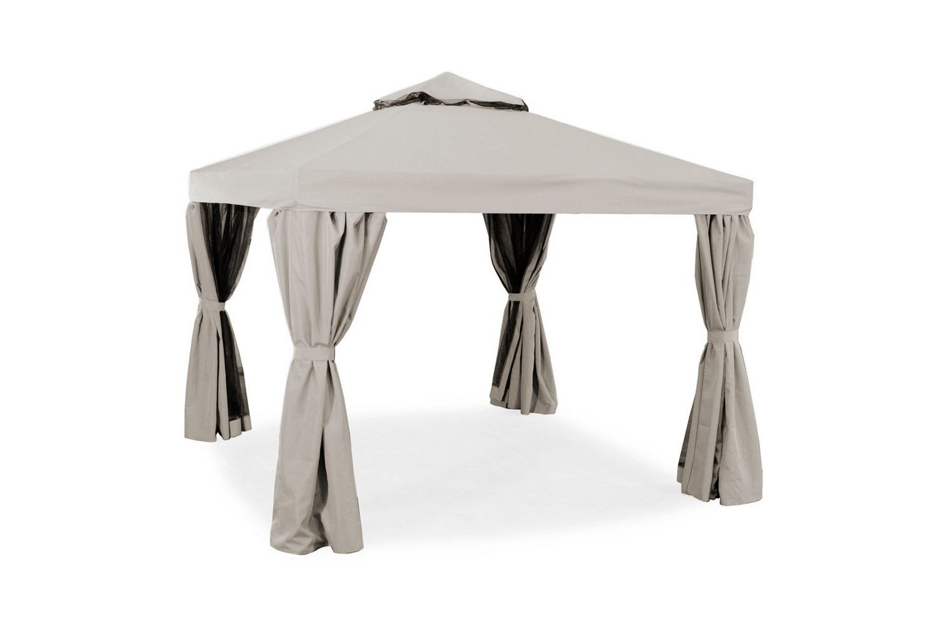Paviljong Hillerstorp Luxor 300 x 300 cm Sand - Sand - Utemöbler - Solskydd - Paviljonger - Komplett paviljong