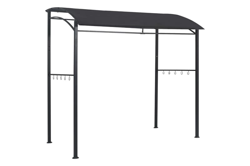 Grilltält 215x150x220 cm antracit stål - Antracit - Utemöbler - Solskydd - Paviljonger - Paviljongtak