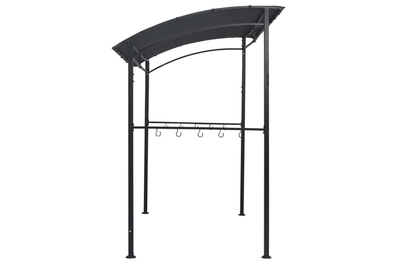 Grilltält 215x150x220 cm antracit stål - Antracit - Utemöbler - Solskydd - Paviljonger - Paviljongtak
