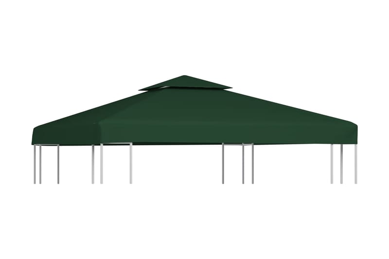 Paviljongtak 310 g/m² 3x3 m grön - Grön - Paviljongtak