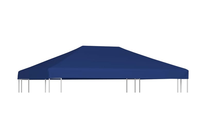 Paviljongtak 310 g/m² 4x3 m blå - Blå - Utemöbler - Solskydd - Paviljonger - Paviljongtak
